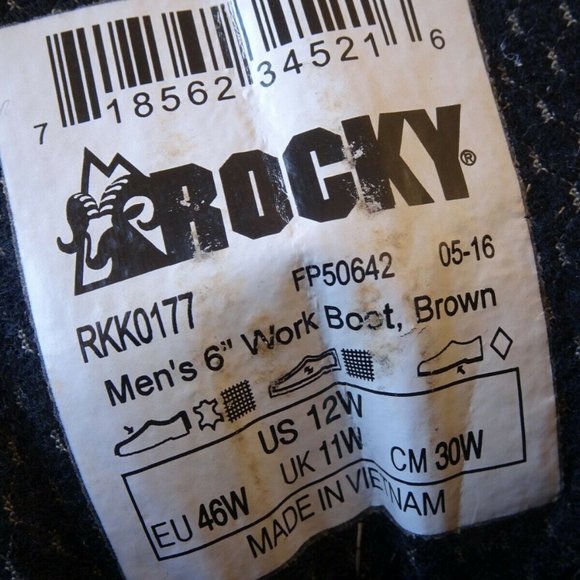 Rocky Boot Ironclad LT Mens Size 12W Wide Waterproof RKK0177 Leather Work Boots - Picture 11 of 11